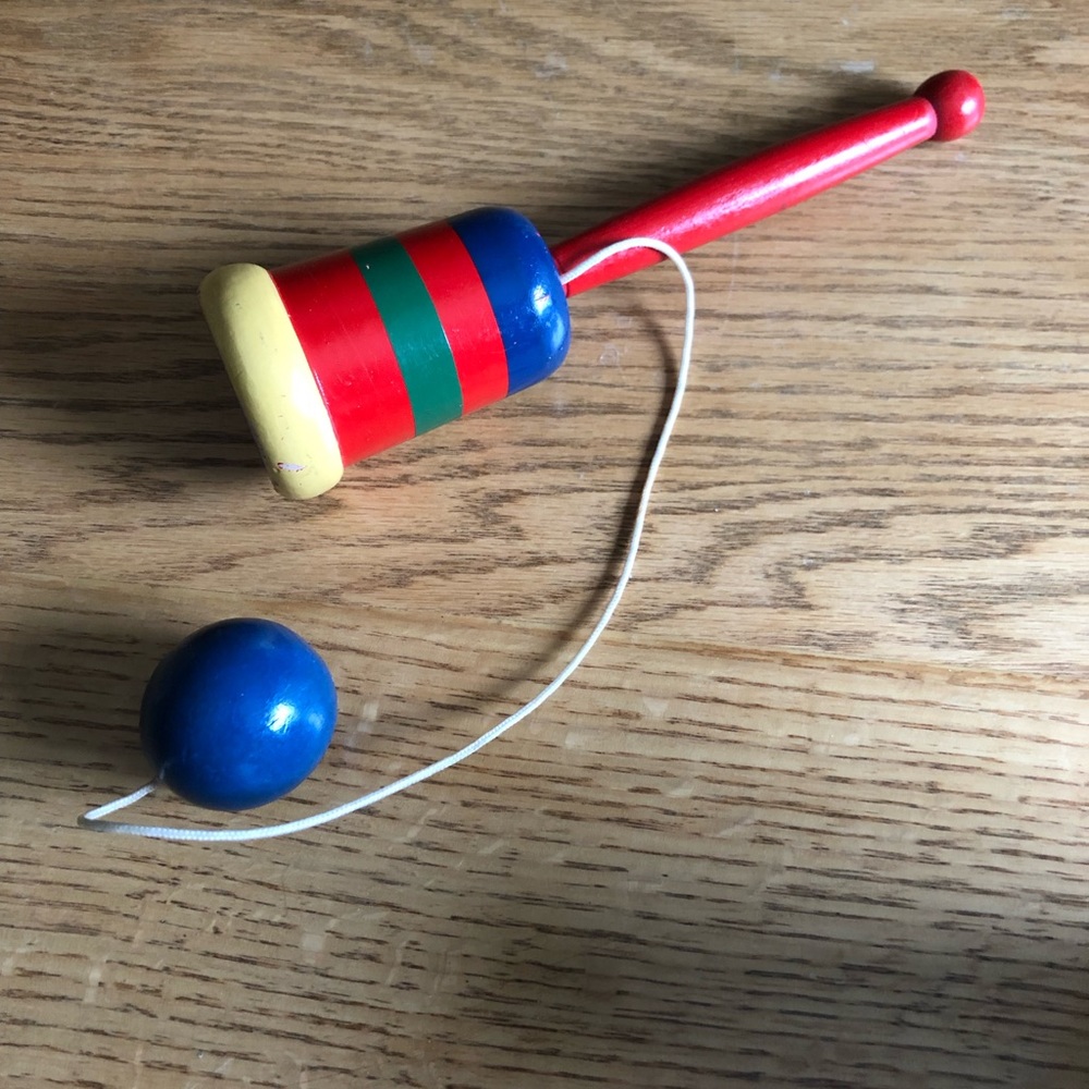Balero- Mexican Cup & Ball Game. Vintage, wooden.